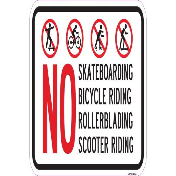 Signmission Safety Sign, 12 in Height, Aluminum, 18 in Length, 24958 A-1218-24958 - main